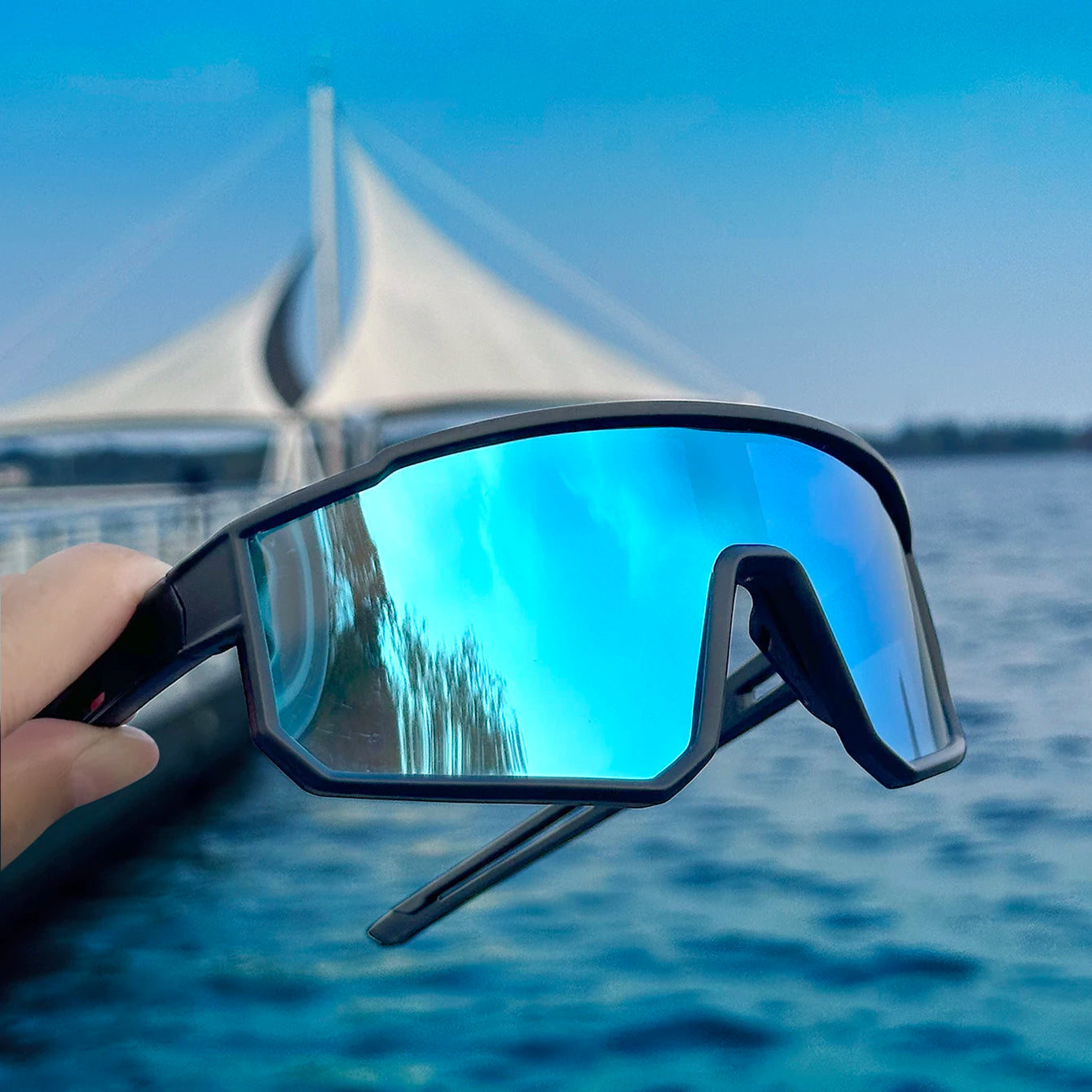 Windproof Running Sunglasses – UV Protection for Outdoor Sport