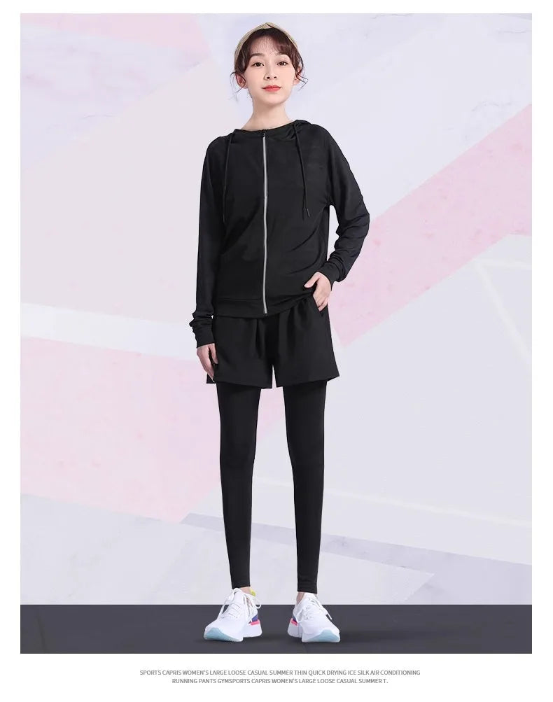 Women's Running Sportswear Set – Breathable Fitness & Morning Run Training Clothes