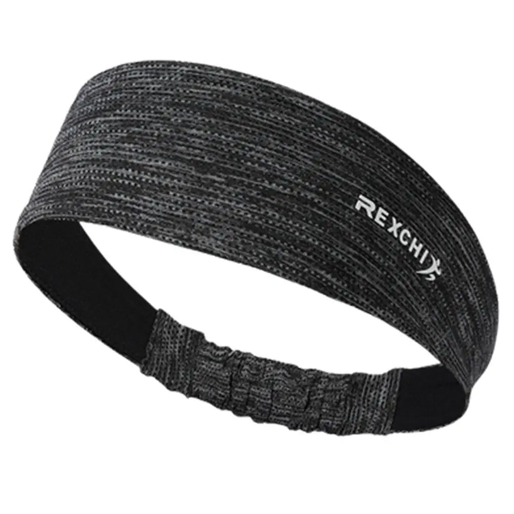 Moisture-Wicking Running Headband - Non-Slip Elastic Sweatband