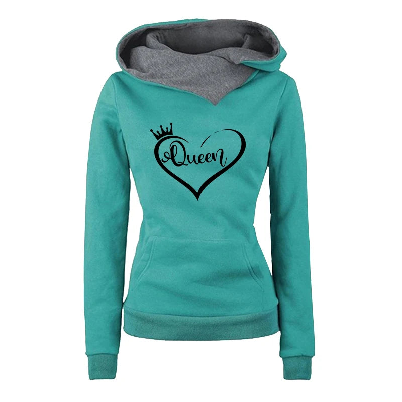 Women's Hooded Pullover Tracksuit – Full Length Casual Jogger Set