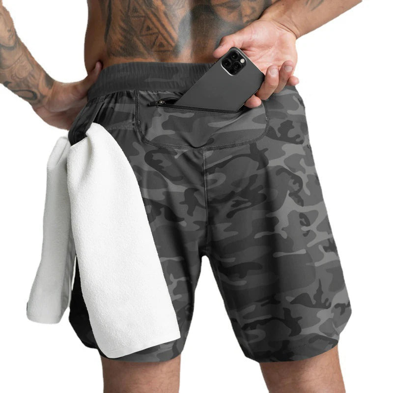 Men's Quick-Dry Running Shorts - Lightweight Woven Sports Shorts