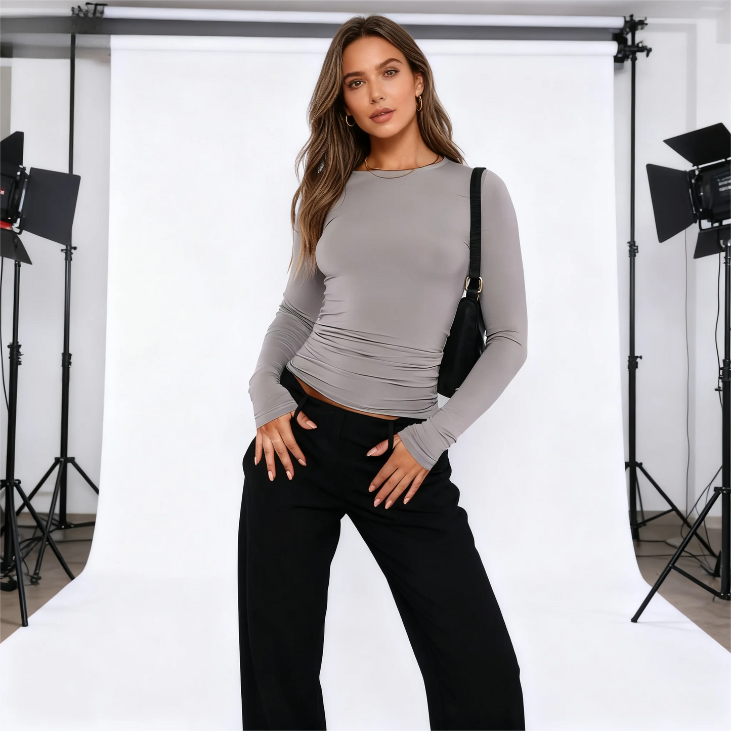 Women's Seamless Base Layer Long Sleeve Running Top