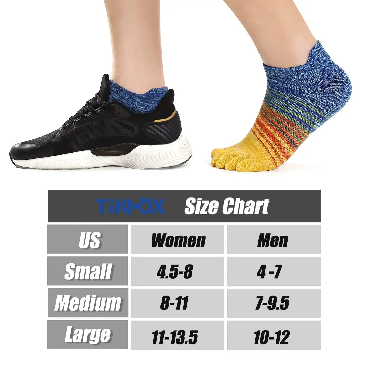 Toe Socks for Women/Men  – Five Finger Running Socks (3 Pairs)
