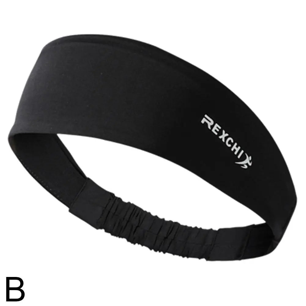 Moisture-Wicking Running Headband - Non-Slip Elastic Sweatband