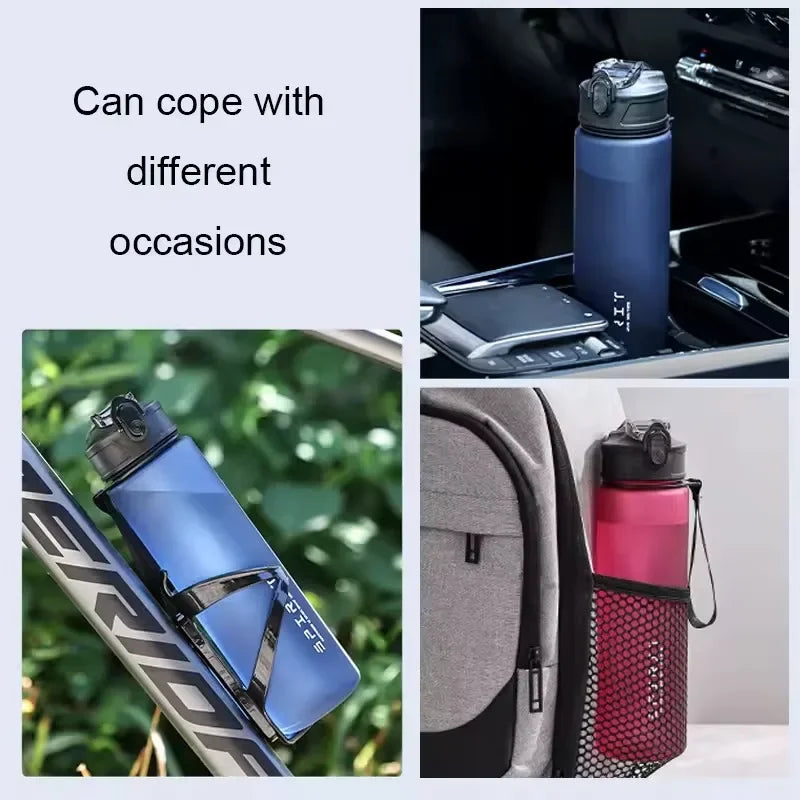 750ml Sports Water Bottle with Straw & Carrying Cord
