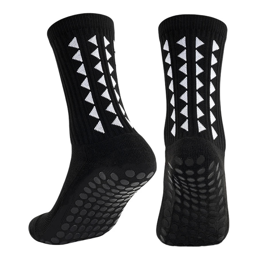 Men's & Women's Grip Socks 6-Pack - Non-Slip Athletic Socks for Running & Sports
