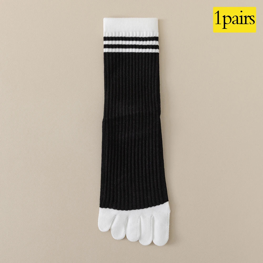 Women's Five Finger Toe Socks – Cotton Blend Running & Casual Socks
