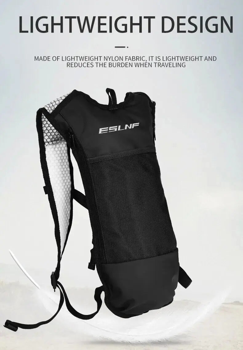 Hydration Backpack for Running, Cycling & Hiking - Lightweight Water Pack