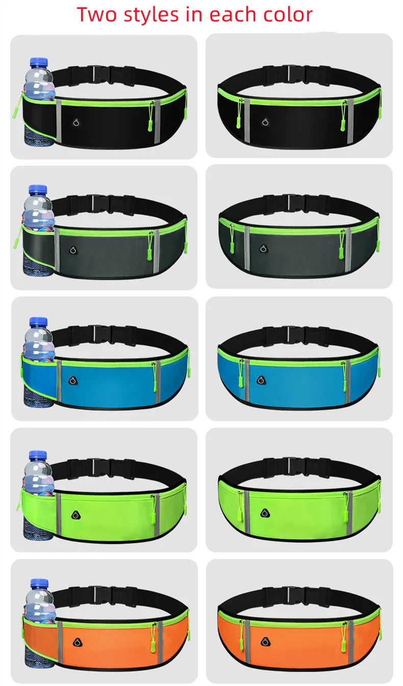 Running Belt Waist Bag - Water Resistant Phone Holder for Gym & Sports