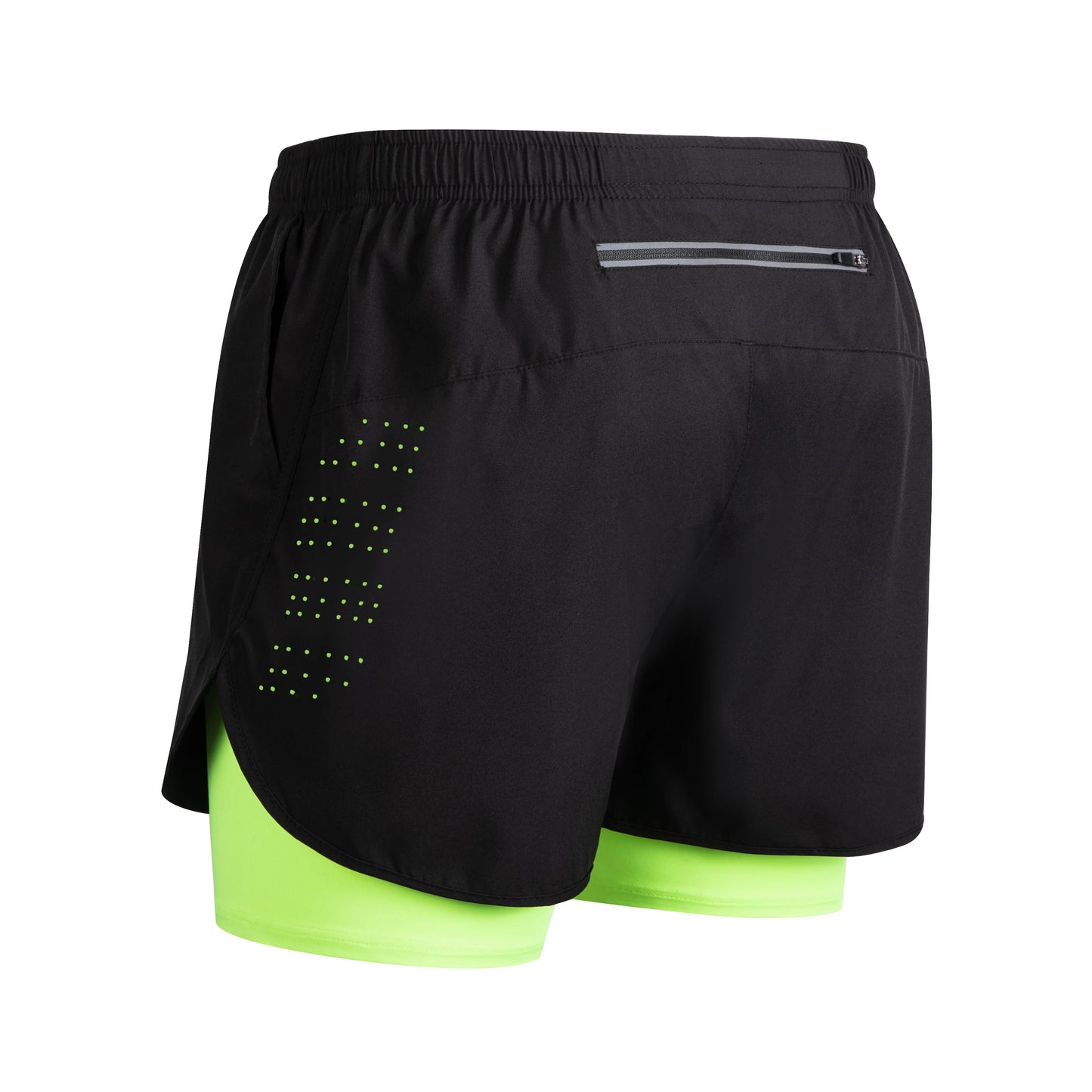 Men's 2-in-1 Running Shorts - Quick Dry Double Layer Bodybuilding Shorts