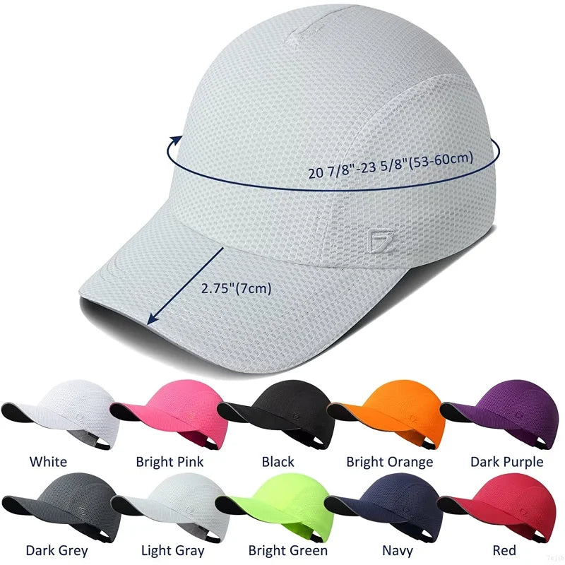Women's Lightweight Running Hat - Breathable Mesh Cap with Reflective Trim
