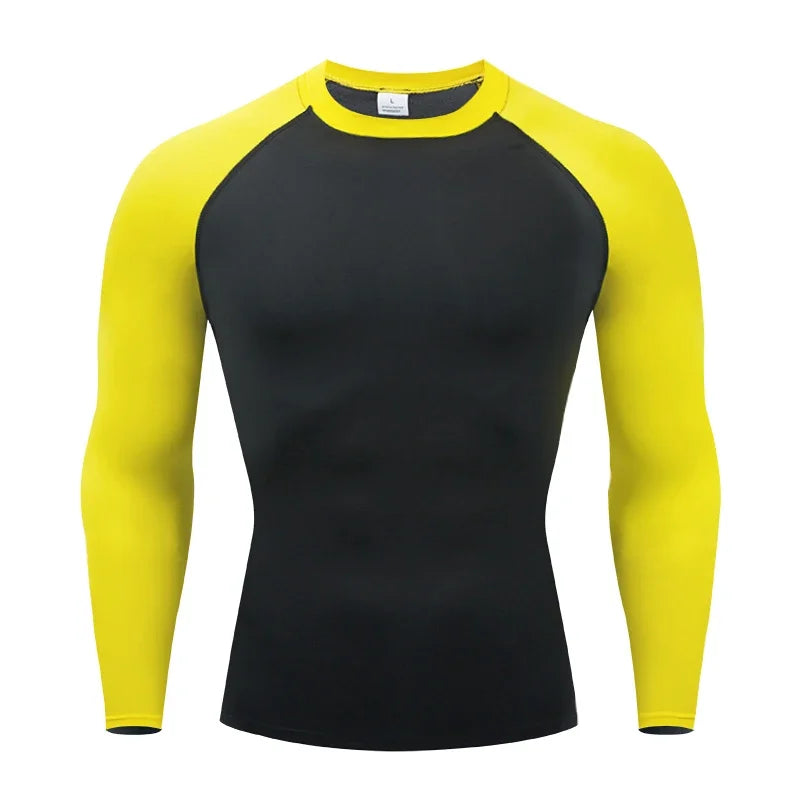 Men's Compression Base Layer Long Sleeve Running Top