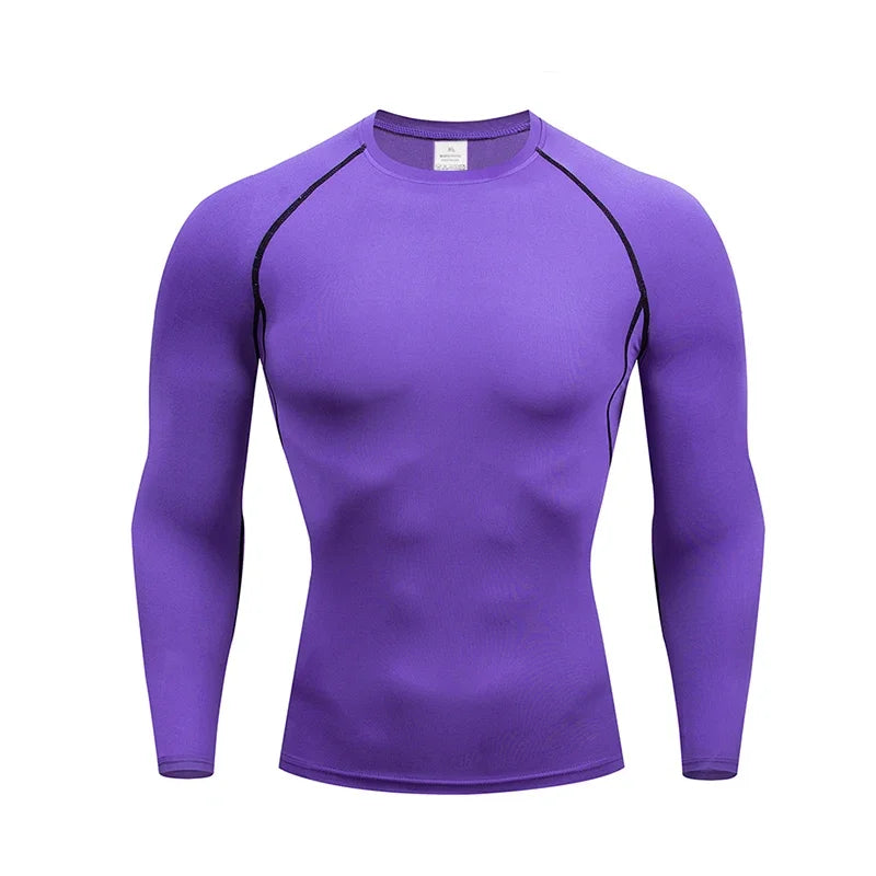Men's Compression Base Layer Long Sleeve Running Top