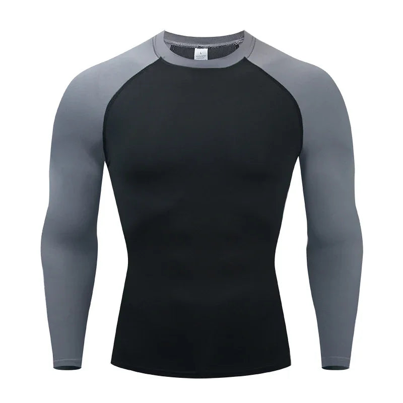 Men's Compression Base Layer Long Sleeve Running Top