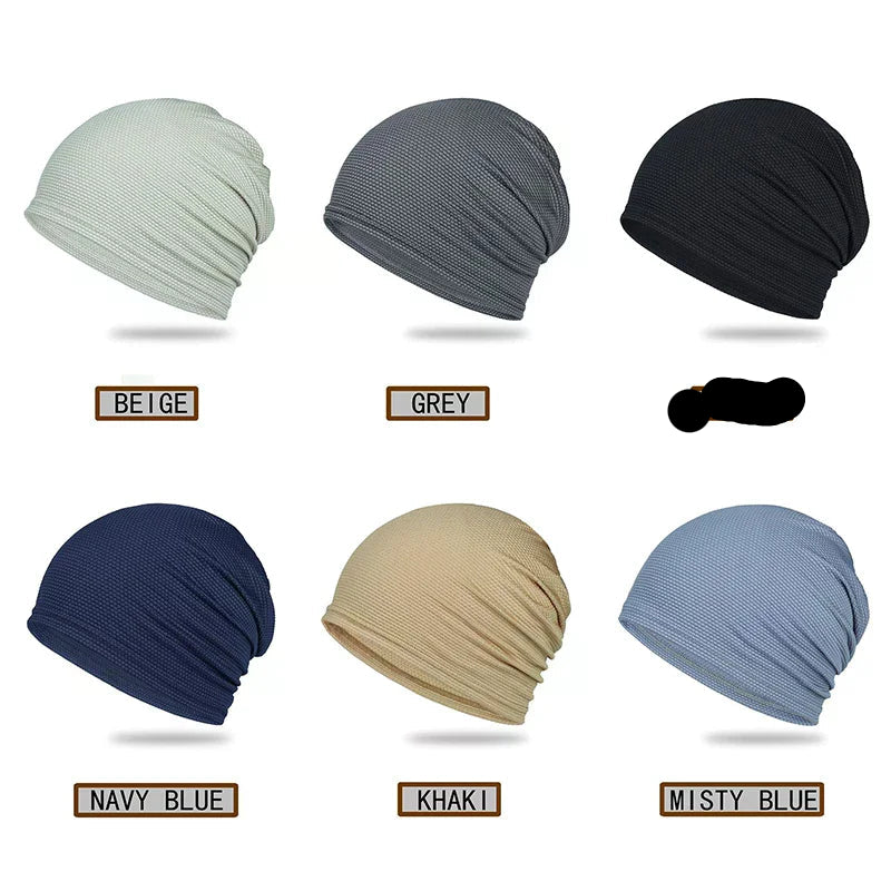 Men's quick-dry mesh running hat for summer sports"