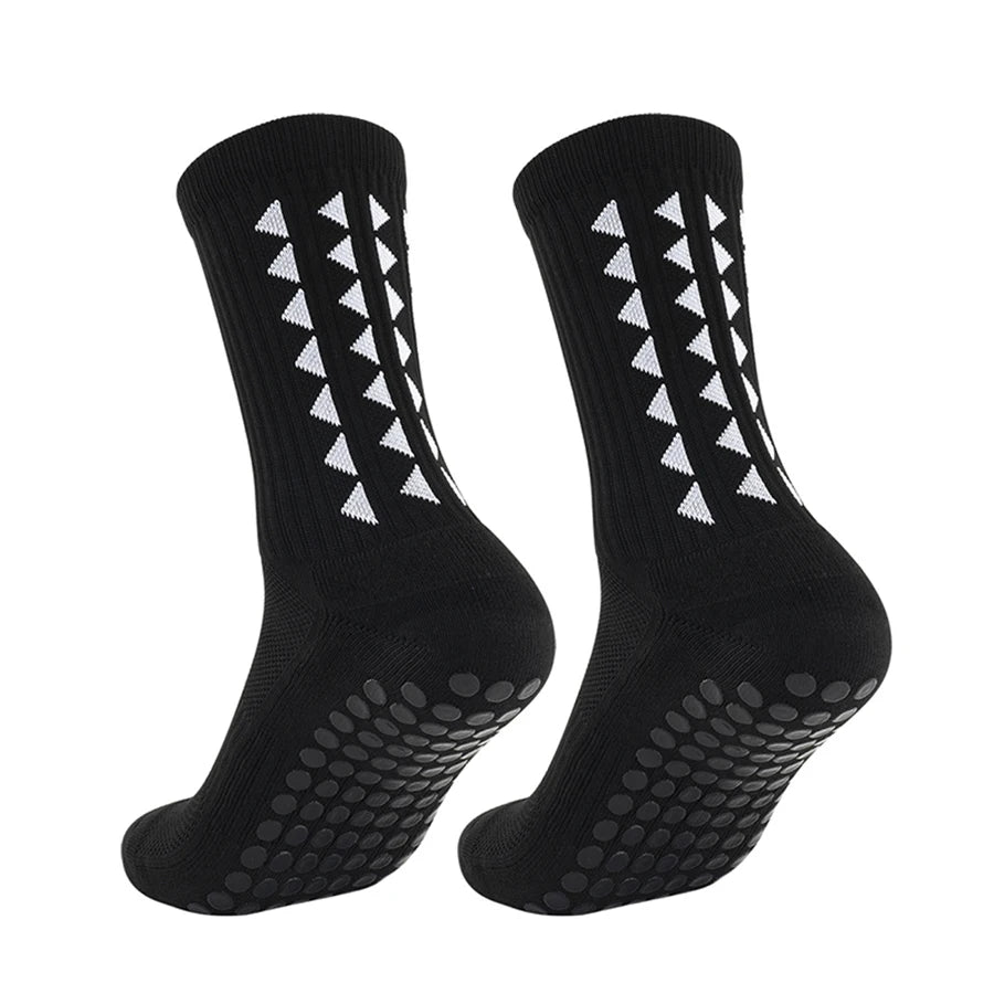 Men's & Women's Grip Socks 6-Pack - Non-Slip Athletic Socks for Running & Sports