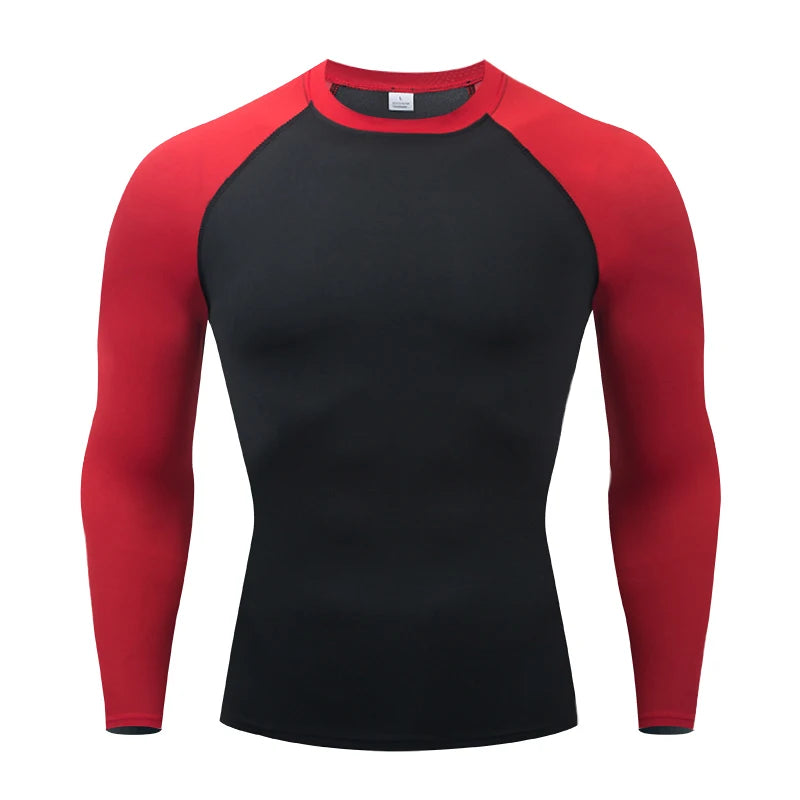 Men's Compression Base Layer Long Sleeve Running Top