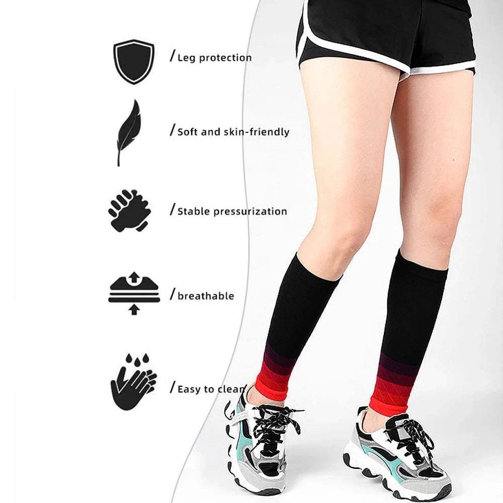 Calf Compression Sleeves - 20-30mmHg Footless Support for Running & Sports