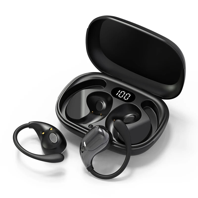 Bluetooth 5.4 Ear Hook Earbuds – Waterproof, HiFi & Touch Control