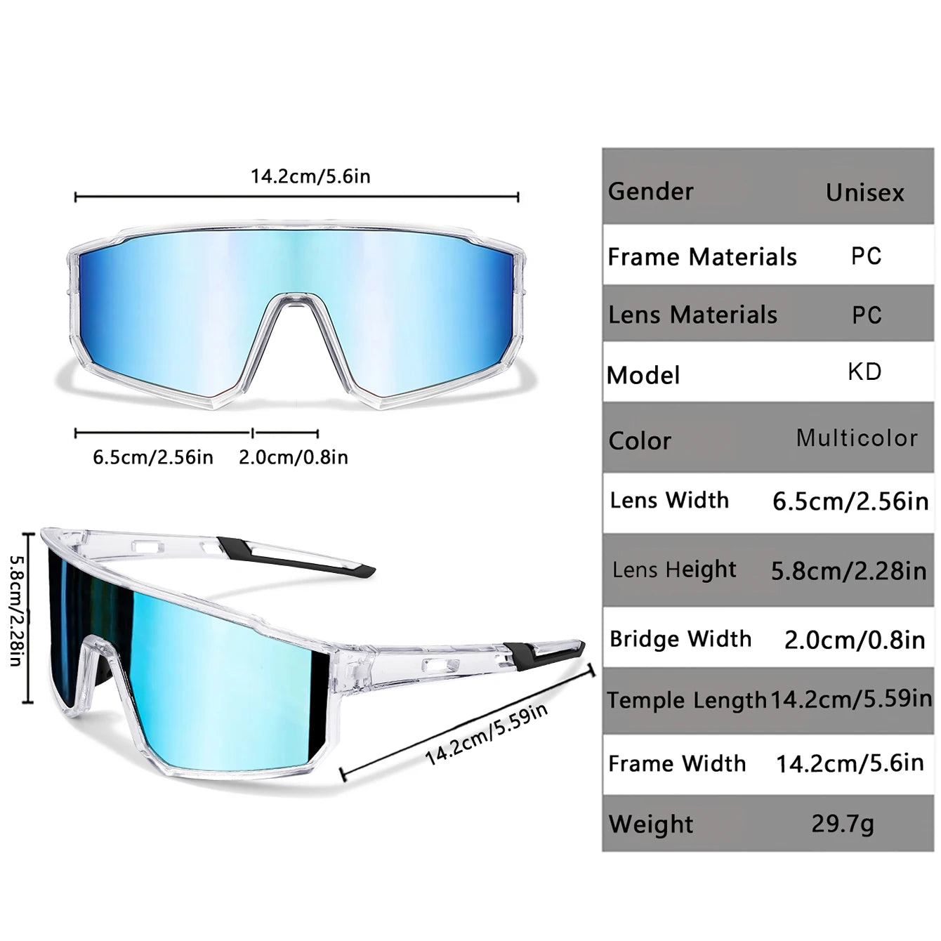 Windproof Running Sunglasses – UV Protection for Outdoor Sport