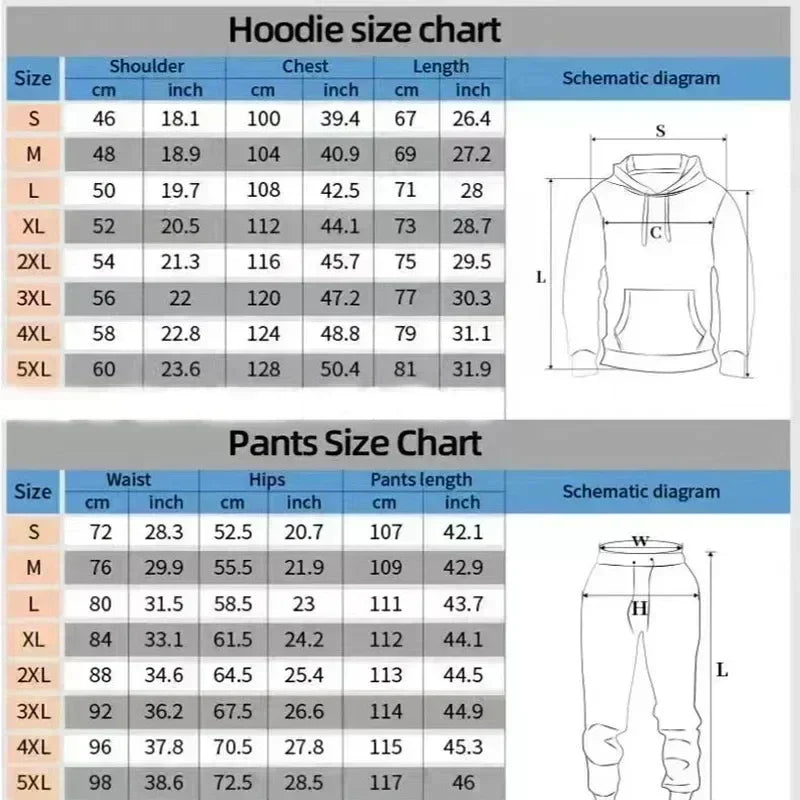 Men's Oversized Jogging Suit – Sweatshirt & Trousers Two-Piece Set
