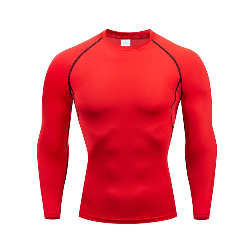 Men's Compression Base Layer Long Sleeve Running Top