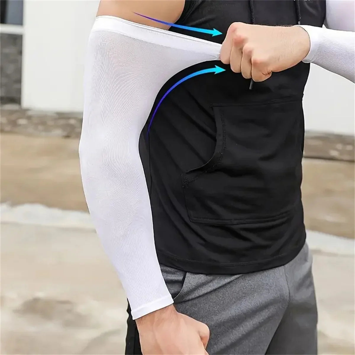 Cooling Arm Sleeves - UV Protection Compression Sleeves for Sports (6 Pairs)
