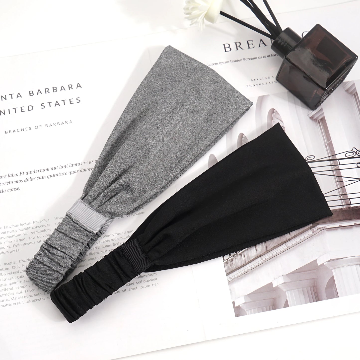 Elastic Running Headband - Soft Sweatband for Gym & Fitness