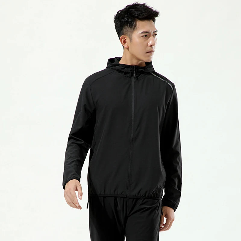 Men's Lightweight Running Jacket with Zip