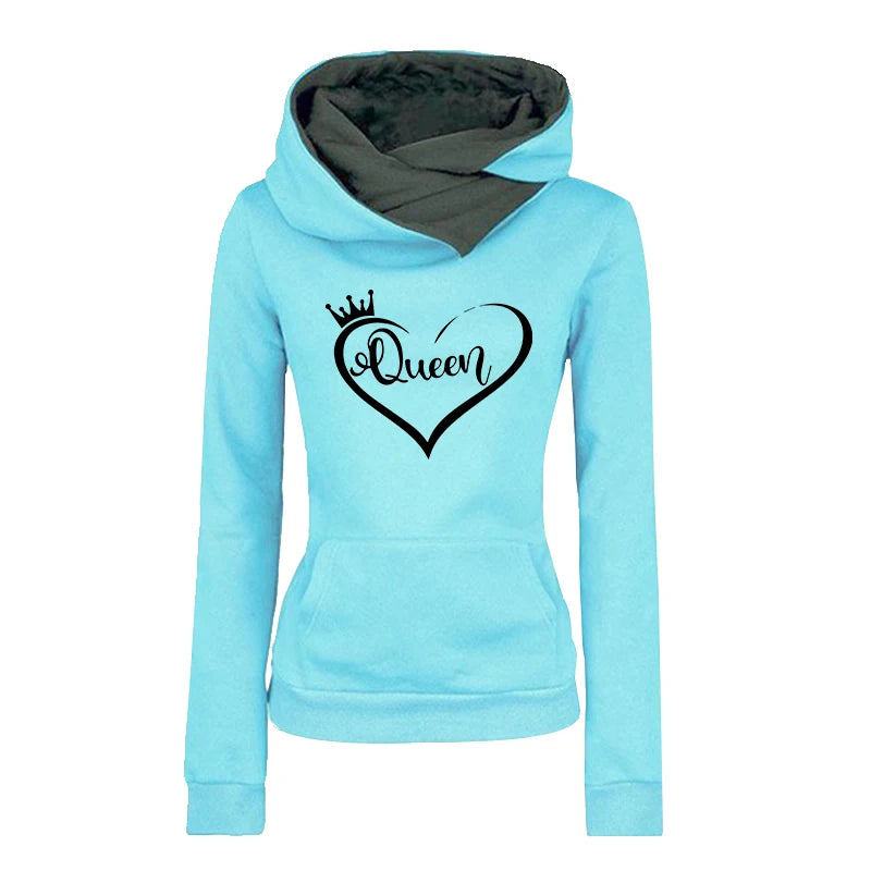 Women's Hooded Pullover Tracksuit – Full Length Casual Jogger Set