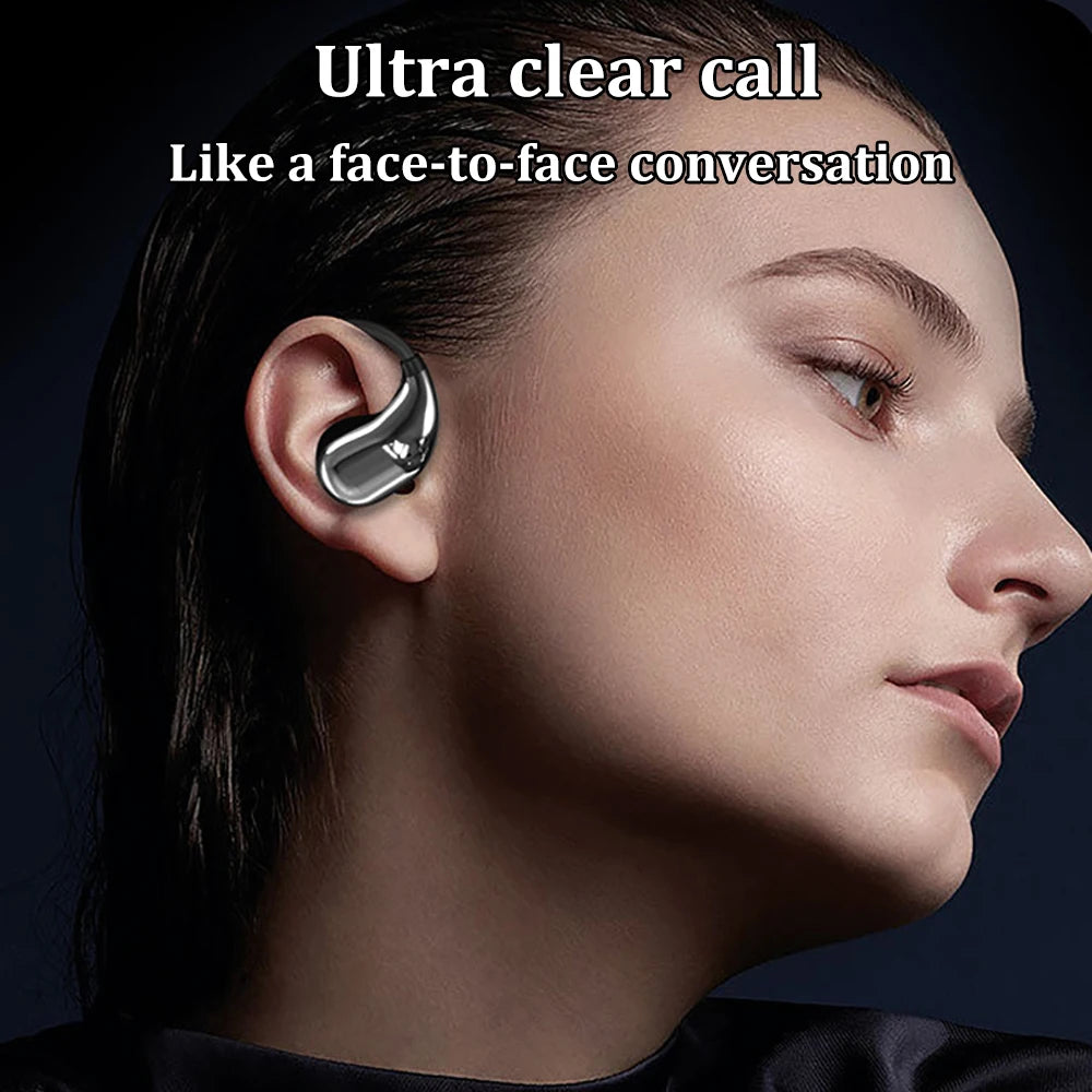 Bluetooth 5.4 Ear Hook Earbuds – Waterproof, HiFi & Touch Control