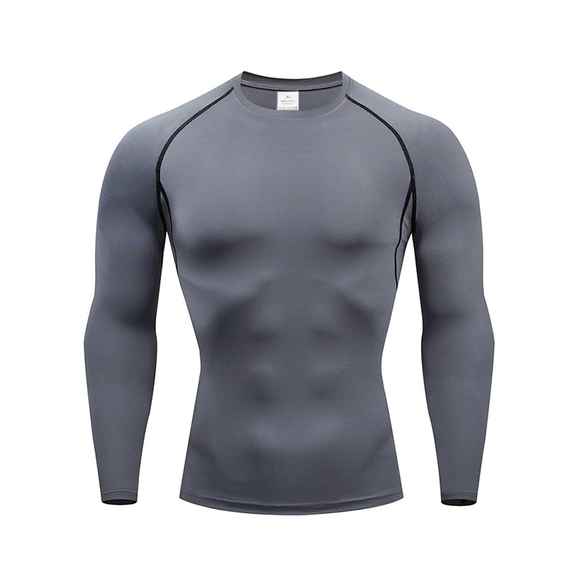 Men's Compression Base Layer Long Sleeve Running Top
