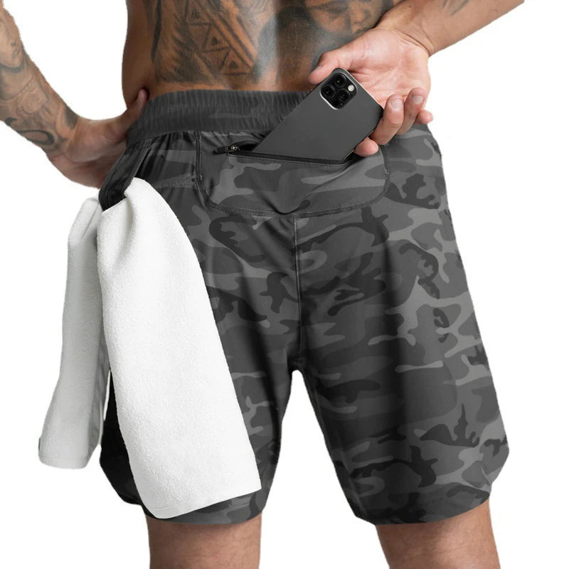 Men's Quick-Dry Running Shorts - Lightweight Woven Sports Shorts
