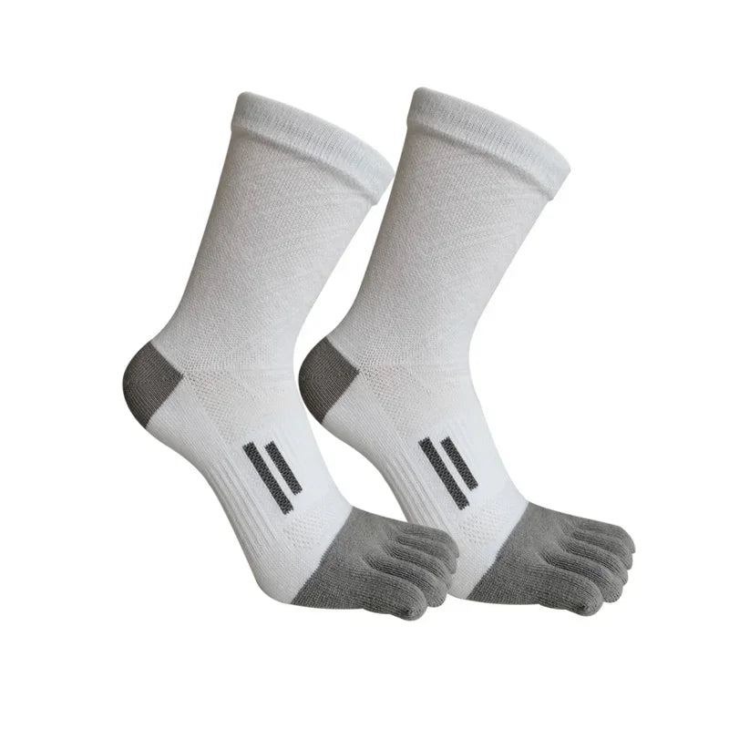 Men's Compression Five Finger Toe Socks – Cotton Running Socks
