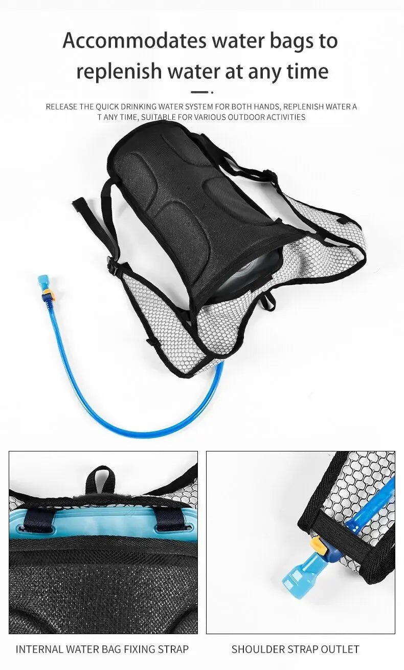Hydration Backpack for Running, Cycling & Hiking - Lightweight Water Pack