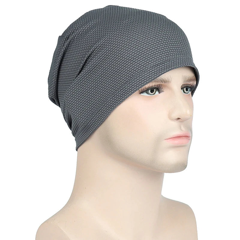 Men's Summer Running Hat - Quick-Dry Mesh Beanie