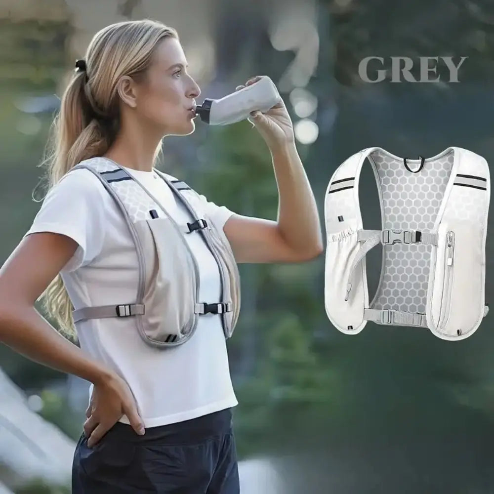 Outdoor Running Vest - Breathable Waterproof Reflective Pack for Trail Running