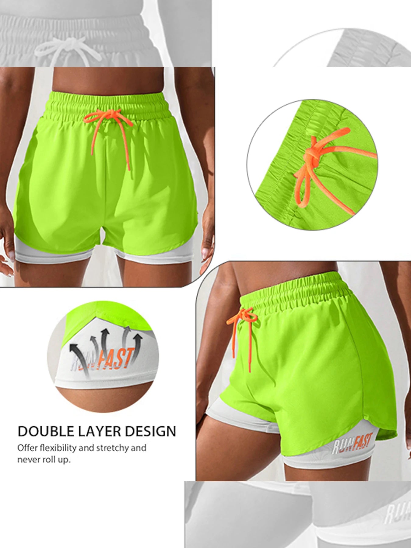Women's Running Shorts - RUN FAST Quick Dry Yoga Fitness Hot Pants