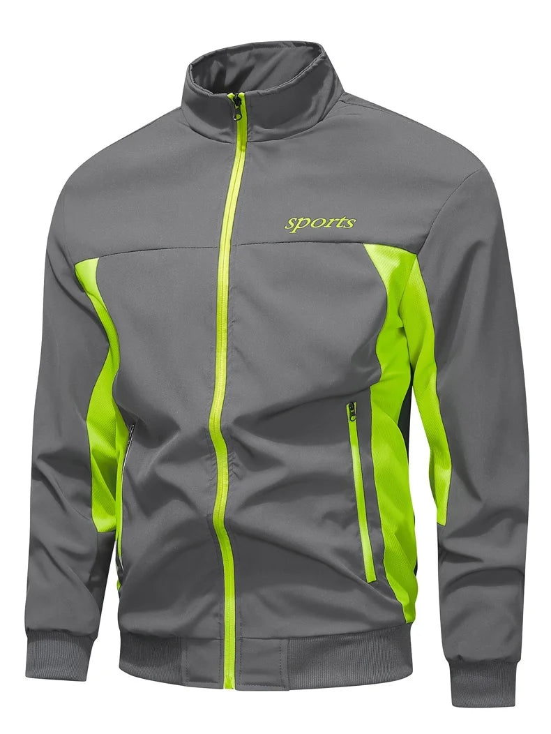 Men's Zip-Up Hooded Tracksuit – Two-Piece Jogging Set