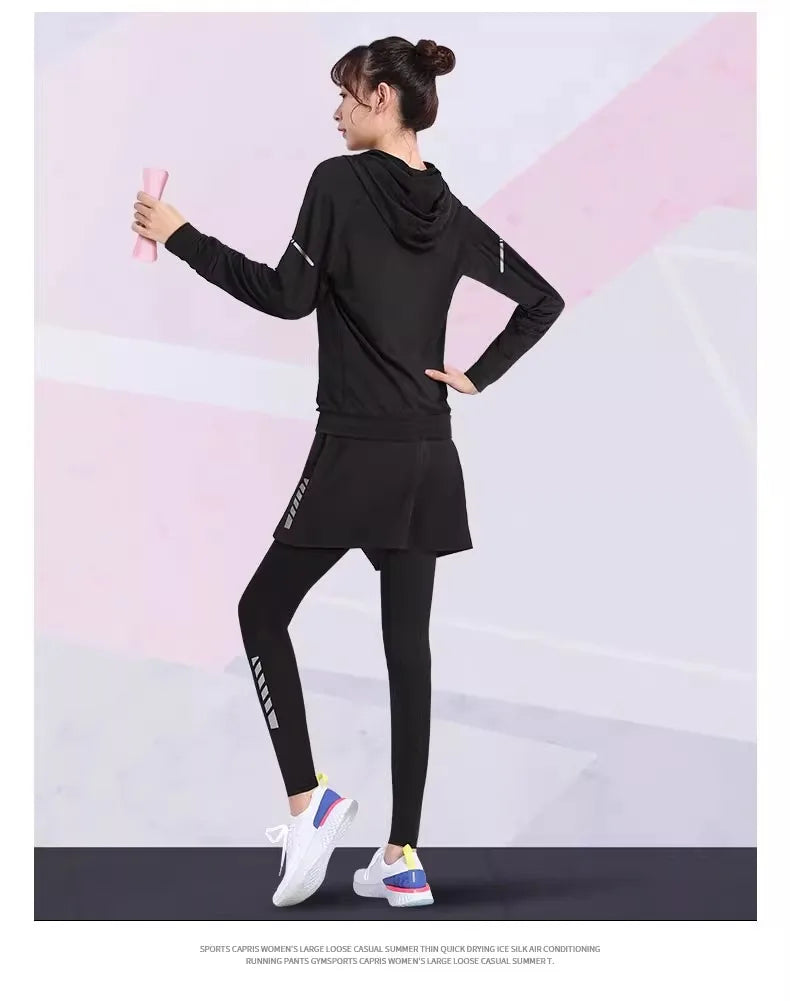 Women's Running Sportswear Set – Breathable Fitness & Morning Run Training Clothes