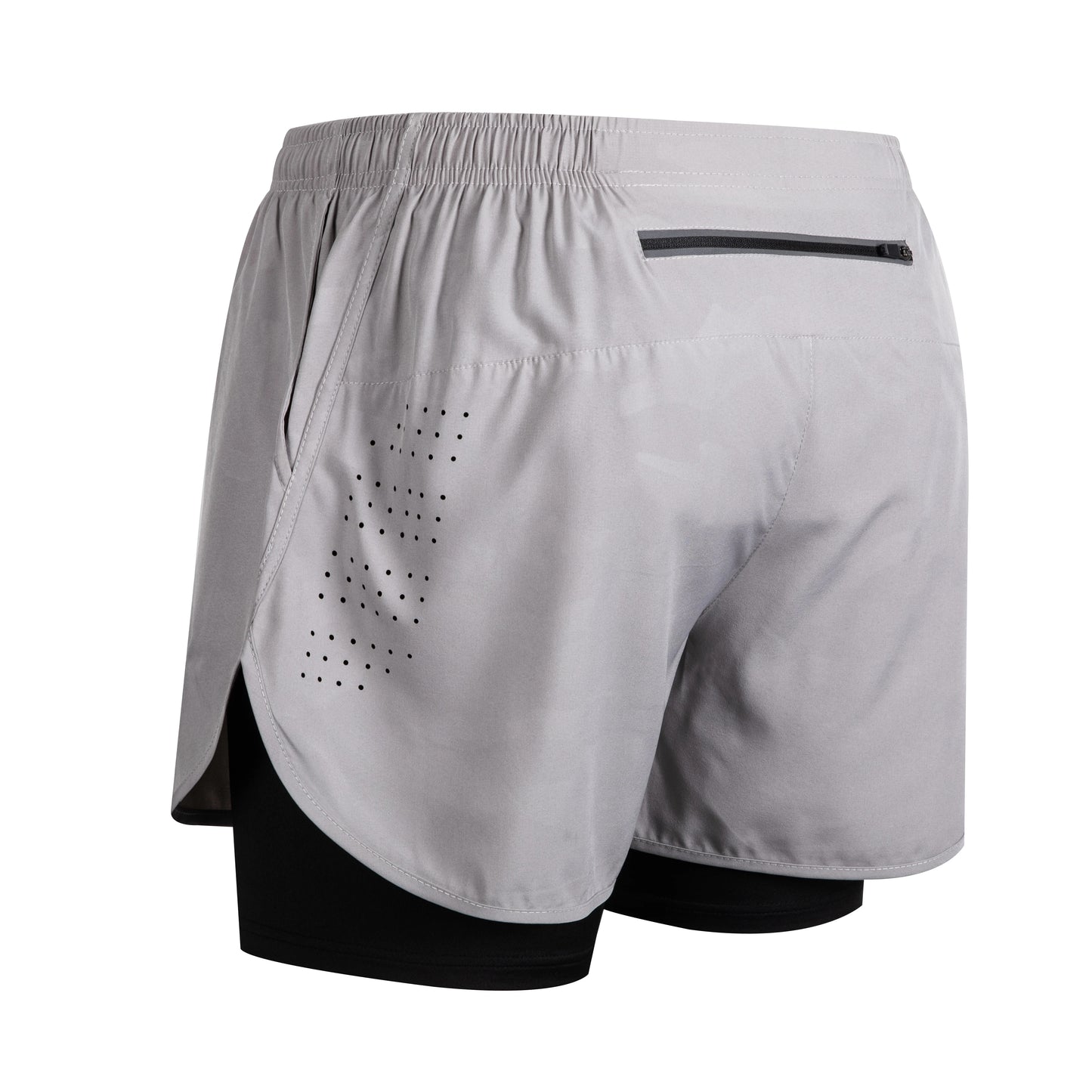 Men's 2-in-1 Running Shorts - Quick Dry Double Layer Bodybuilding Shorts