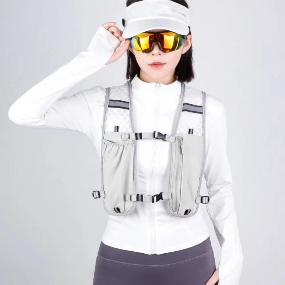 Outdoor Running Vest - Breathable Waterproof Reflective Pack for Trail Running
