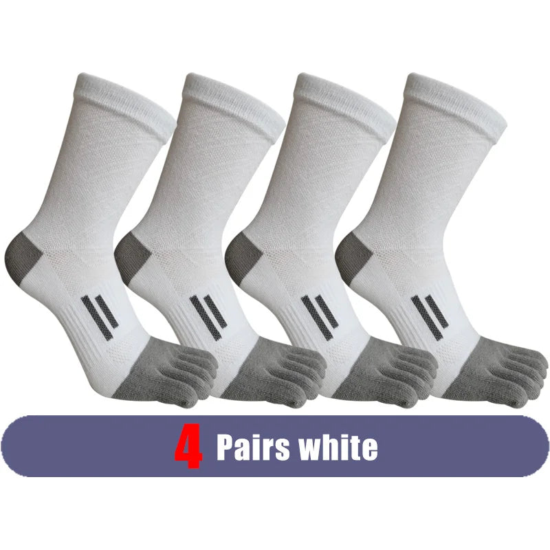 Men's Compression Five Finger Toe Socks – Cotton Running Socks