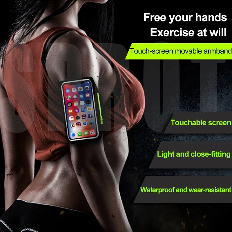 Waterproof Running Armband Phone Holder - 6.8 inch