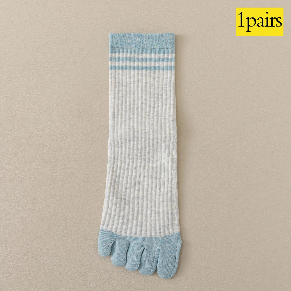 Women's Five Finger Toe Socks – Cotton Blend Running & Casual Socks