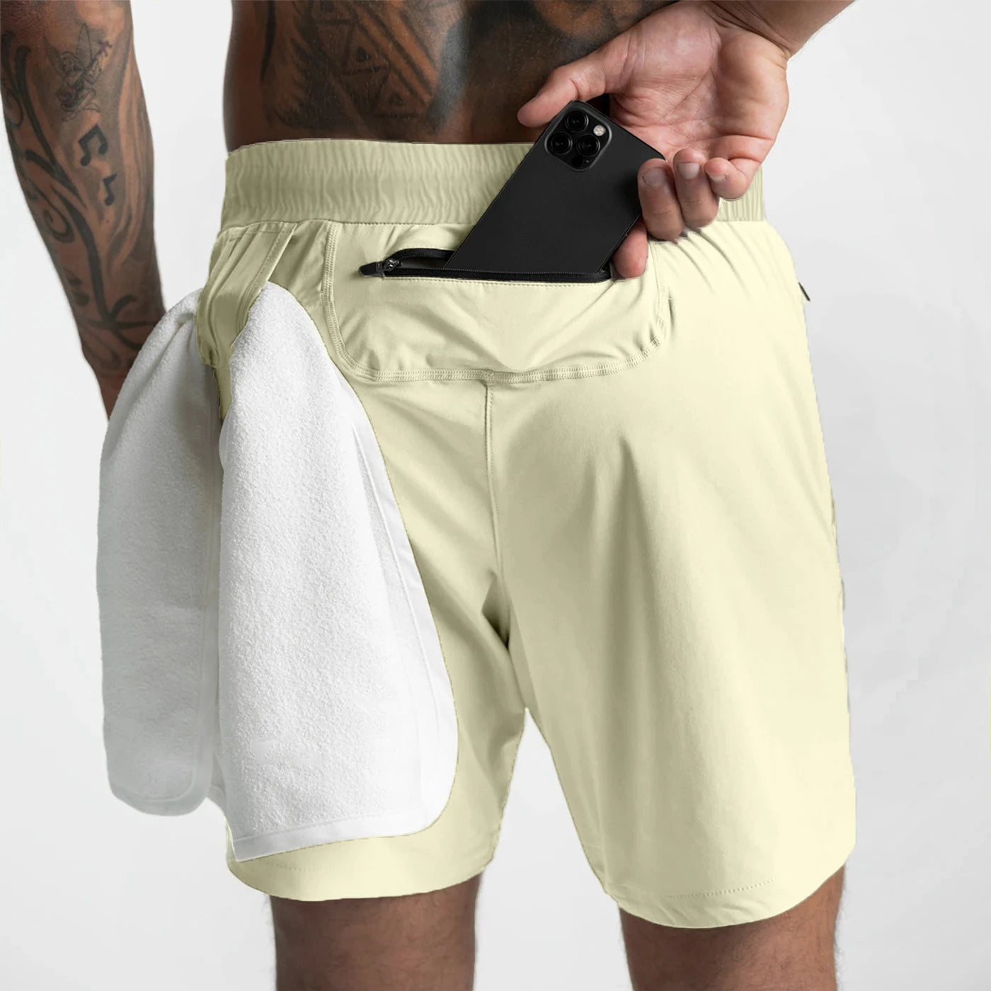 Men's Quick-Dry Running Shorts - Lightweight Woven Sports Shorts