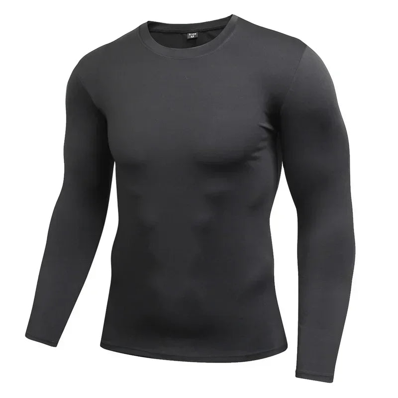 Men's Compression Base Layer Long Sleeve Running Top