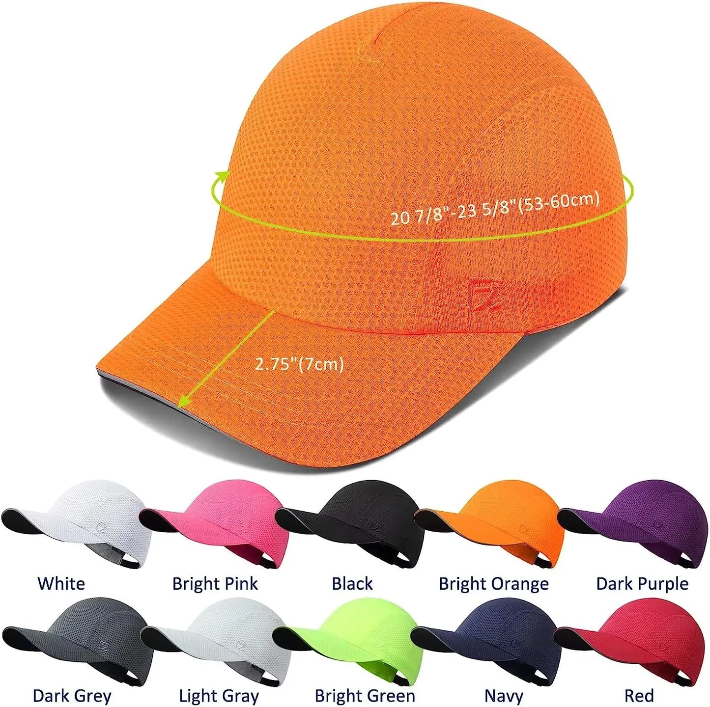 Women's Lightweight Running Hat - Breathable Mesh Cap with Reflective Trim