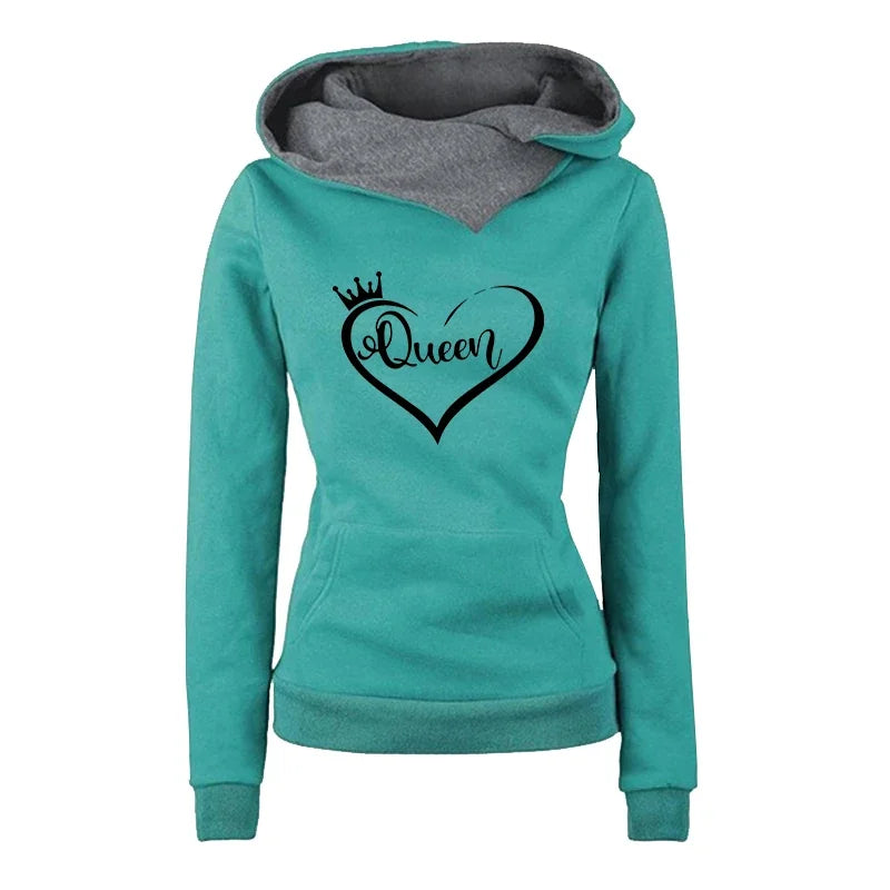 Women's Hooded Pullover Tracksuit – Full Length Casual Jogger Set