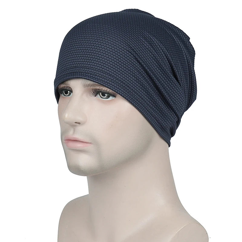 Men's Summer Running Hat - Quick-Dry Mesh Beanie